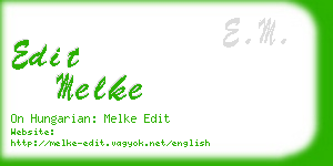 edit melke business card